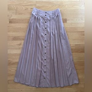 Hive and Honey Rose Pleated Maxi Skirt